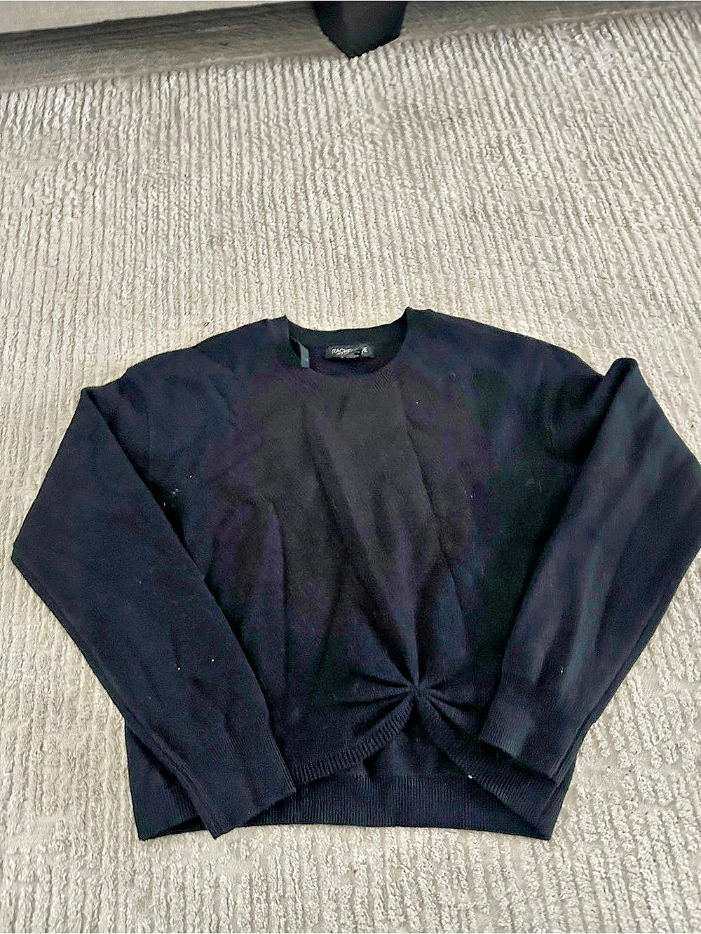 RACHEL Zoe Black Crew Neck Sweater